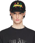 Palm Angels Black 'Paradise' Palm Cap