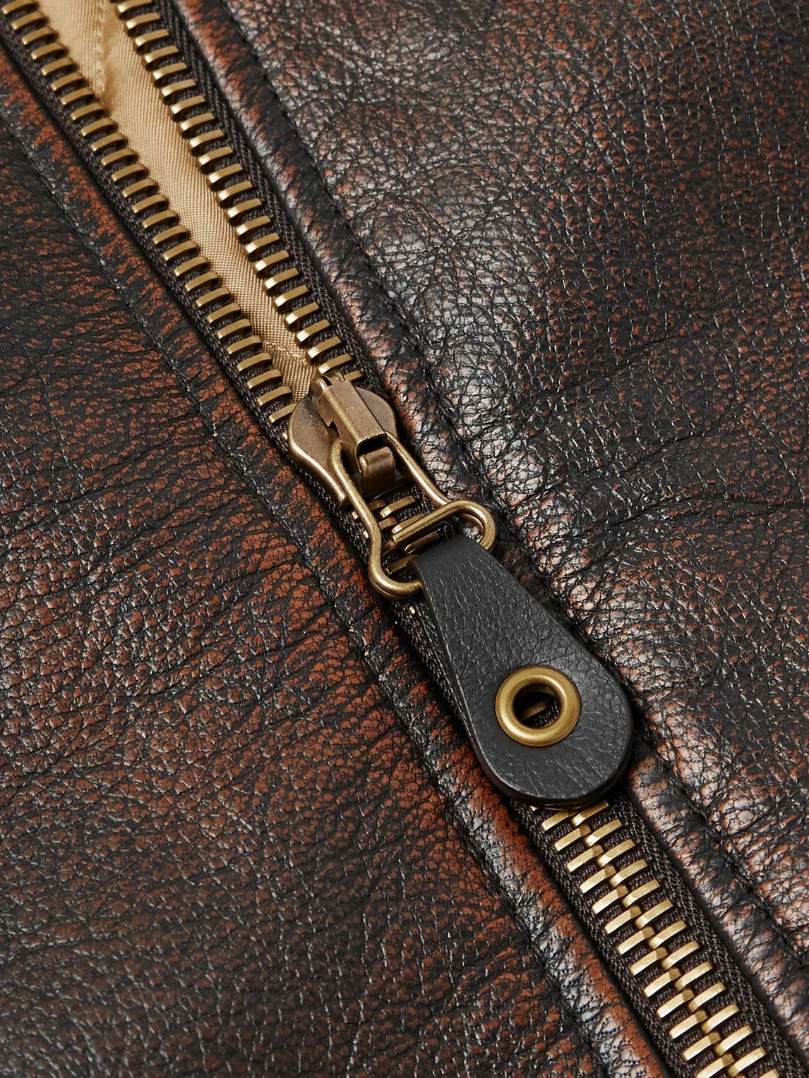 CELINE - Shearling Jacket - Brown