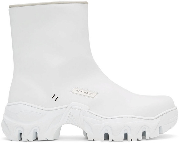 Photo: Rombaut White Boccaccio II Lite Chelsea Boots