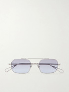 AHLEM - Clovis Aviator-Style Silver-Tone Sunglasses