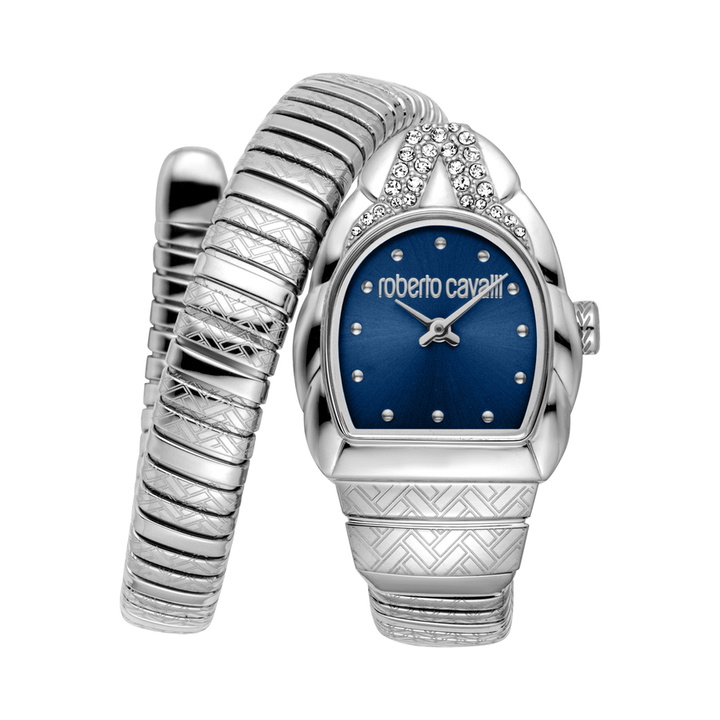 Photo: Roberto Cavalli Aurora Blue Dial Ladies Watch RC5L133M0025
