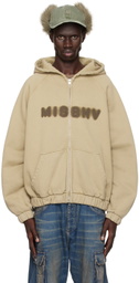 MISBHV Beige Community Zipped Hoodie