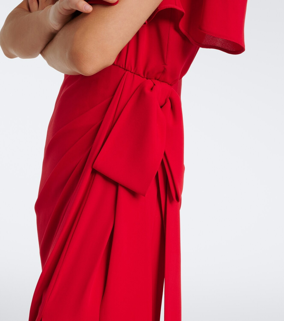 Valentino Draped silk georgette gown