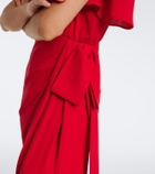 Valentino Draped silk georgette gown