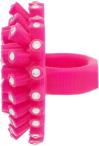 Roussey SSENSE Exclusive Pink 3D-Printed Crush Ring