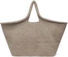 Lauren Manoogian Taupe Knit Market Tote