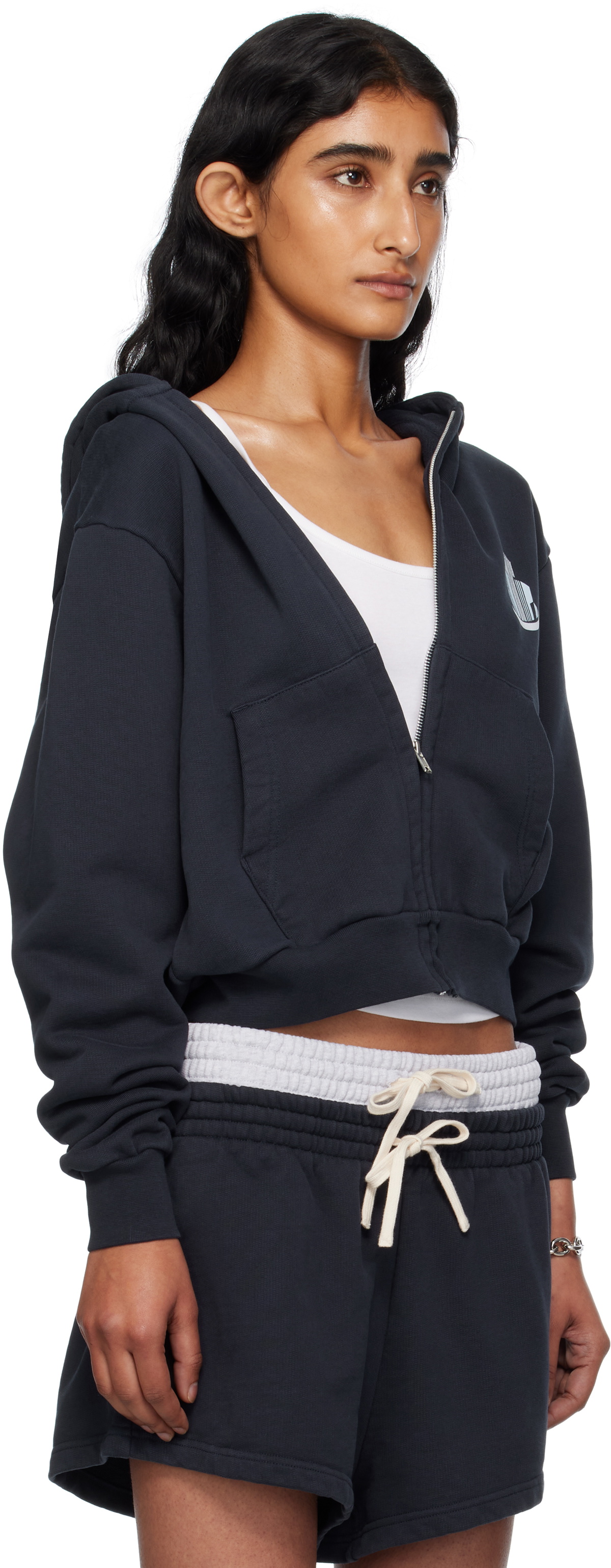 ABRA SSENSE Exclusive Navy Building Hoodie