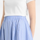 Marni Women's Poplin Midi Skirt in Blue China