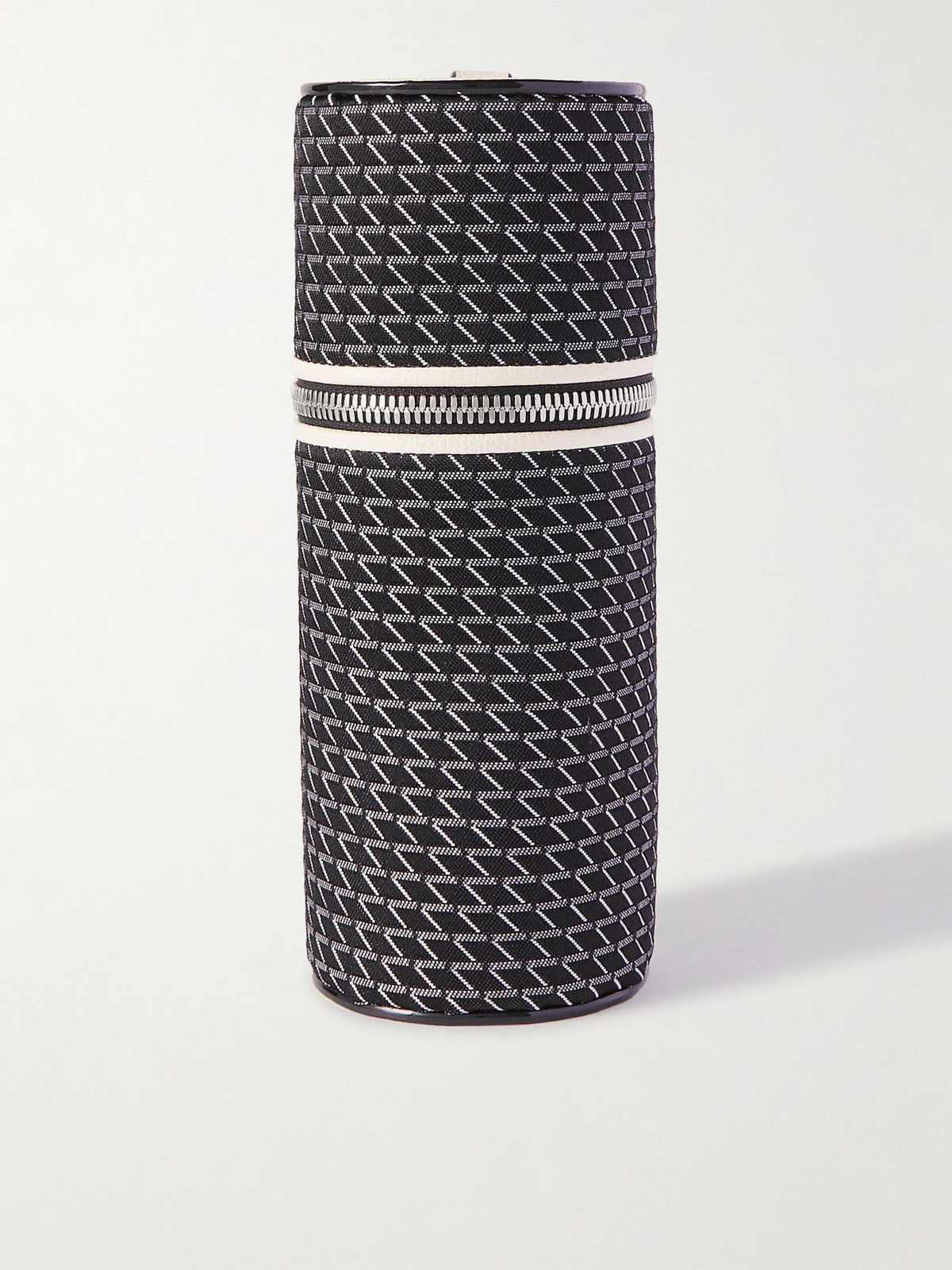 Valextra - Leather-Trimmed Canvas-Jacquard Tennis Ball Case