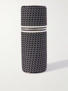Valextra - Leather-Trimmed Canvas-Jacquard Tennis Ball Case