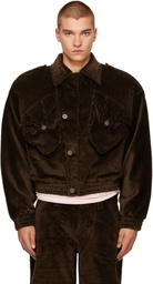 VAQUERA Brown Quilted Corduroy Jacket