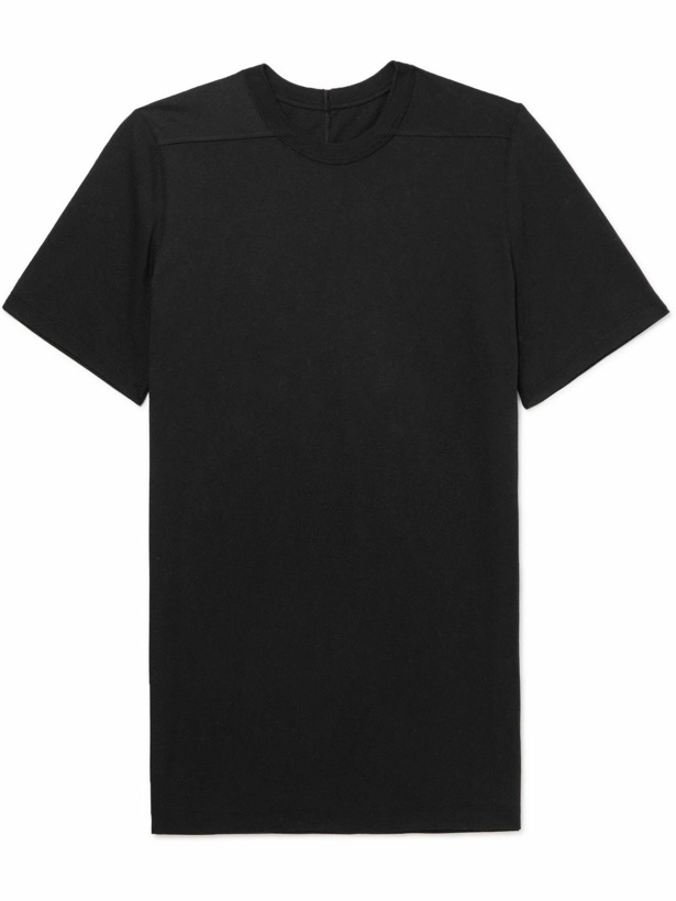 Photo: Rick Owens - Cotton-Jersey T-Shirt - Black