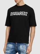 DSQUARED2 - Loose Fit Printed Cotton T-shirt