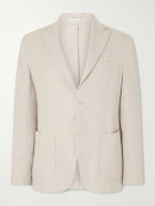 Eleventy - Stretch Linen, Wool and Silk-Blend Suit Jacket - Neutrals