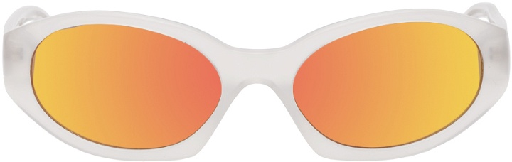 Photo: Dries Van Noten Transparent Linda Farrow Edition Oval Sunglasses