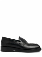 VERSACE - Studded Leather Loafers