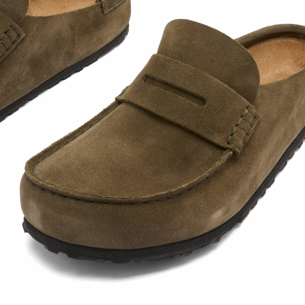 Birkenstock Women's Naples Wrapped Suede in Thyme Birkenstock