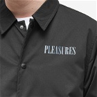 Pleasures Men's Bended Coach Jacket in Black