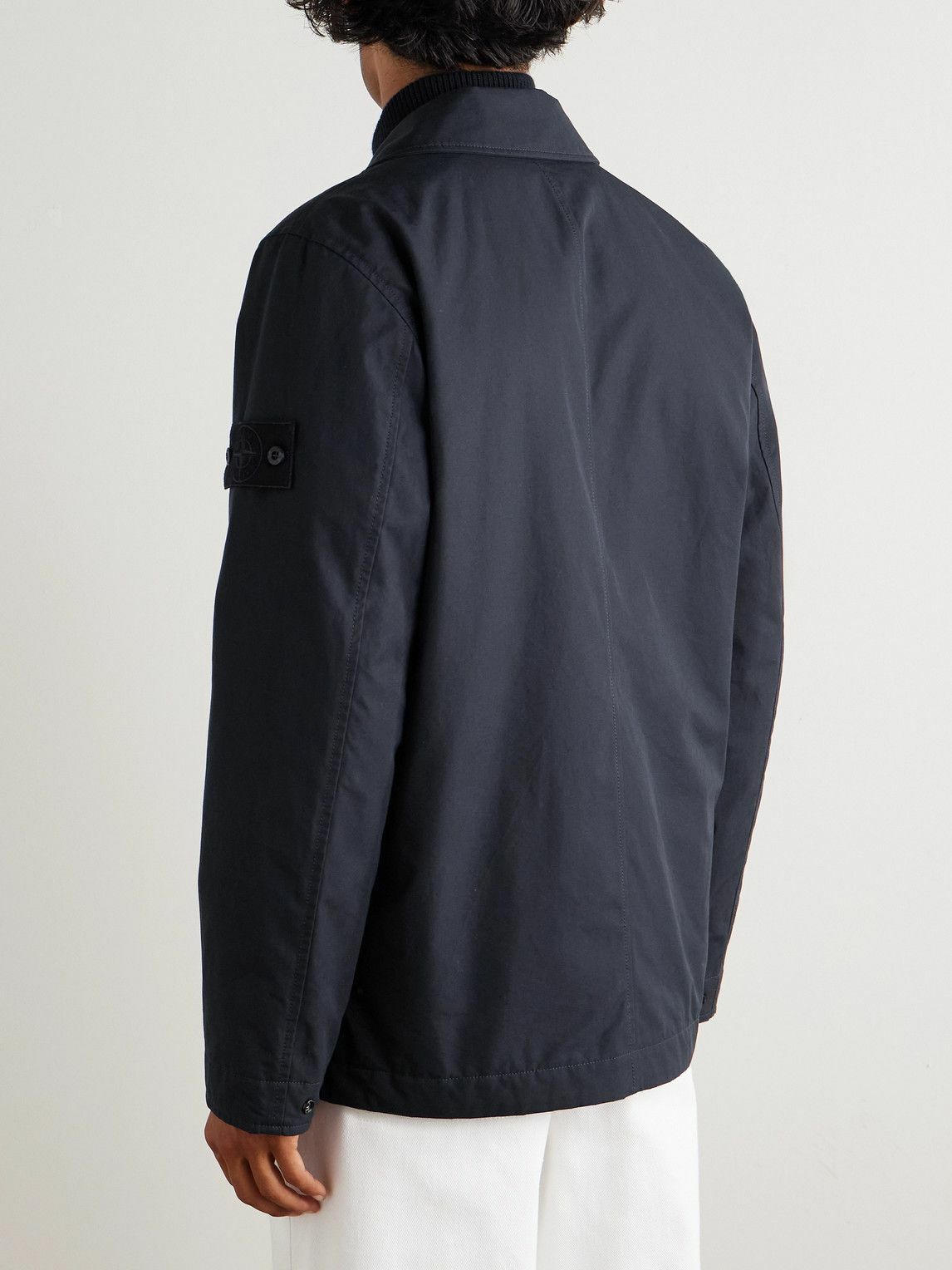 Stone Island - Padded Cotton-Canvas Coat - Blue
