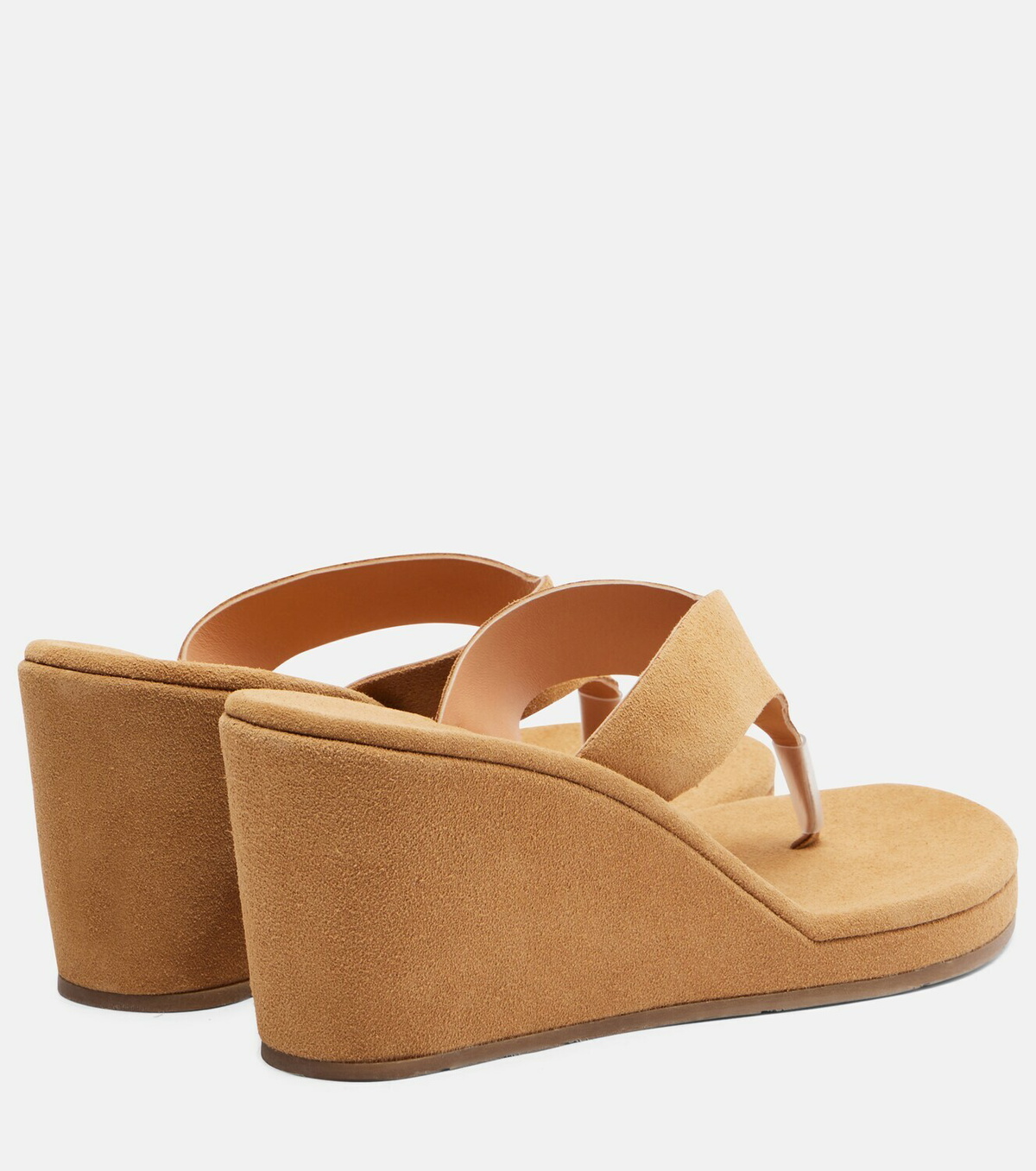 Ancient Greek Sandals Charys suede wedge thong sandals