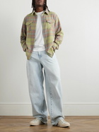 God's True Cashmere - Earth Checked Cashmere Shirt - Green