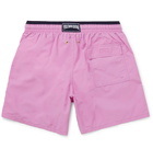 Vilebrequin - Moka Mid-Length Logo-Embroidered Swim Shorts - Pink