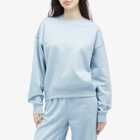 Good American Women's Crystal Crewneck Sweatshirt in Winter Sky