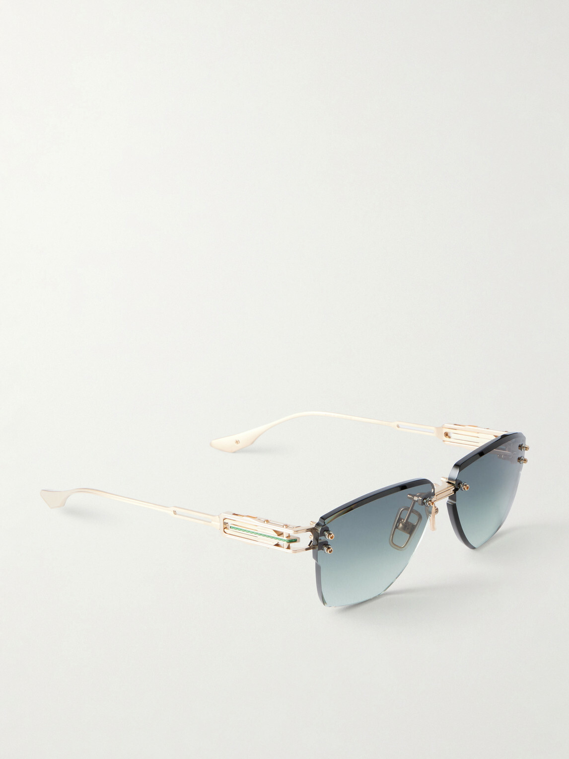 DITA - Hyperlux-2000 Square-Frame Gold-Tone Titanium Sunglasses