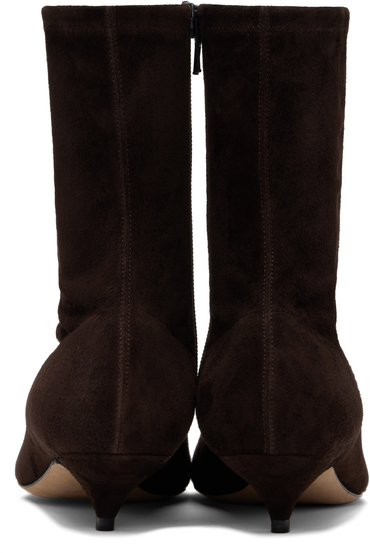 The Row Brown Liisa Kitten Boots