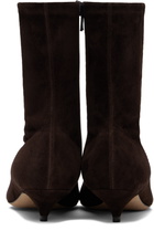 The Row Brown Liisa Kitten Boots