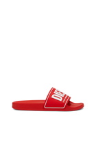 Diesel Sa-Mayemi-Pool slides with 3D logo - Slides Mens in Red