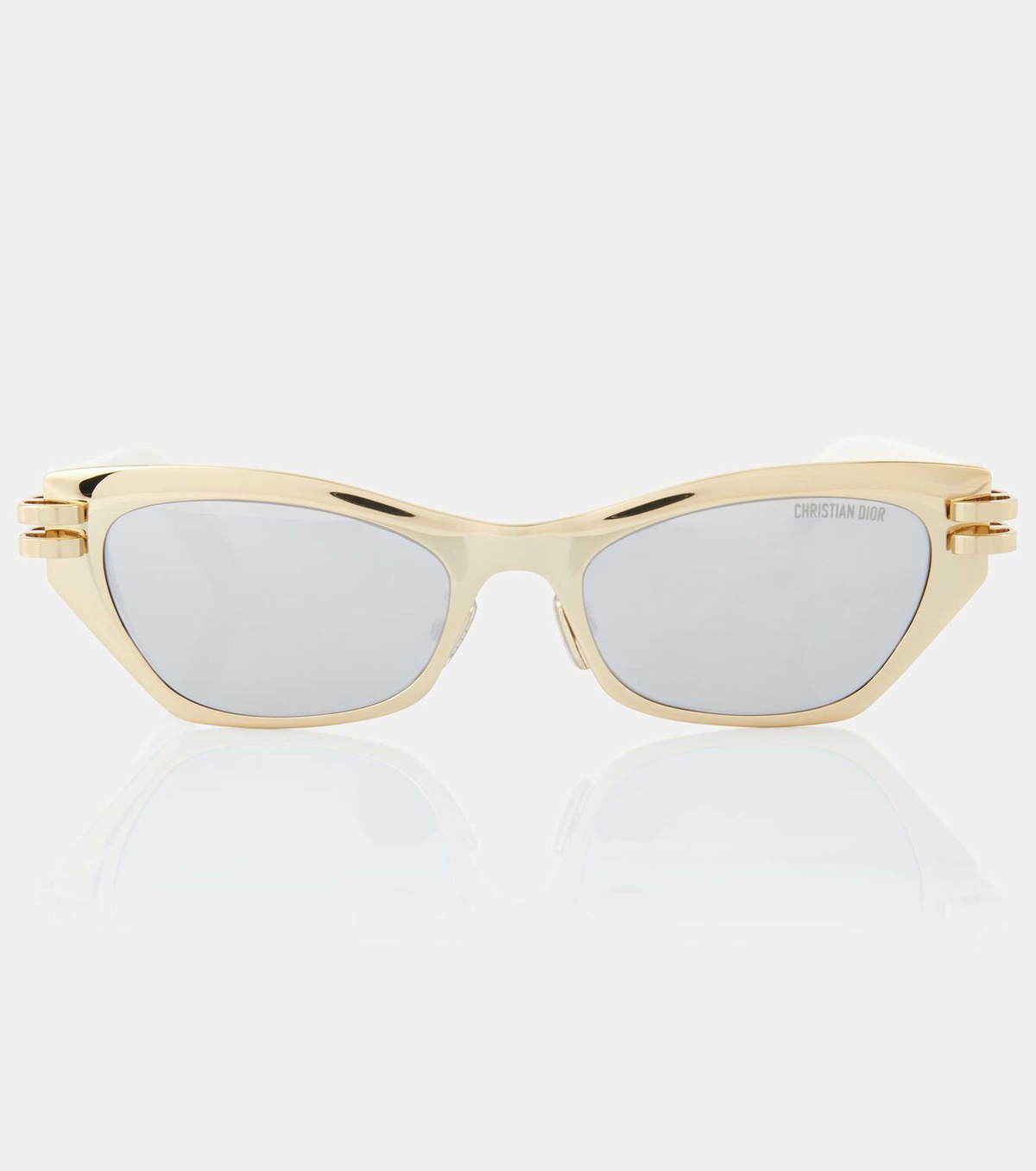 NWT/NIB Christian Dior Decale Women’s White Cat Eye Sunglasses. Retail $310.00 Christian Dior DIORPACIFIC S1U White Blue Blue Lens Women  main image 2