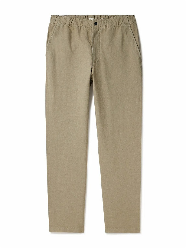 Photo: Norse Projects - Ezra Straight-Leg Cotton and Linen-Blend Trousers - Neutrals
