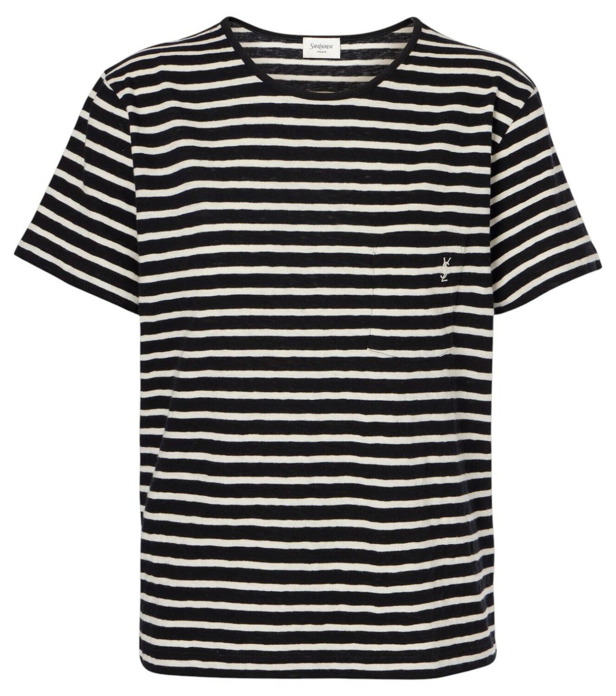 “Saint Laurent” ジャガード アートTシャツ Black Saint Laurent - Jacquard Saint Laurent T-Shirt | HBX