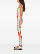 PUCCI Blue Vivara-Print Performance Leggings