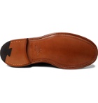 Mr P. - Heath Cap-Toe Polished-Leather Derby Shoes - Black