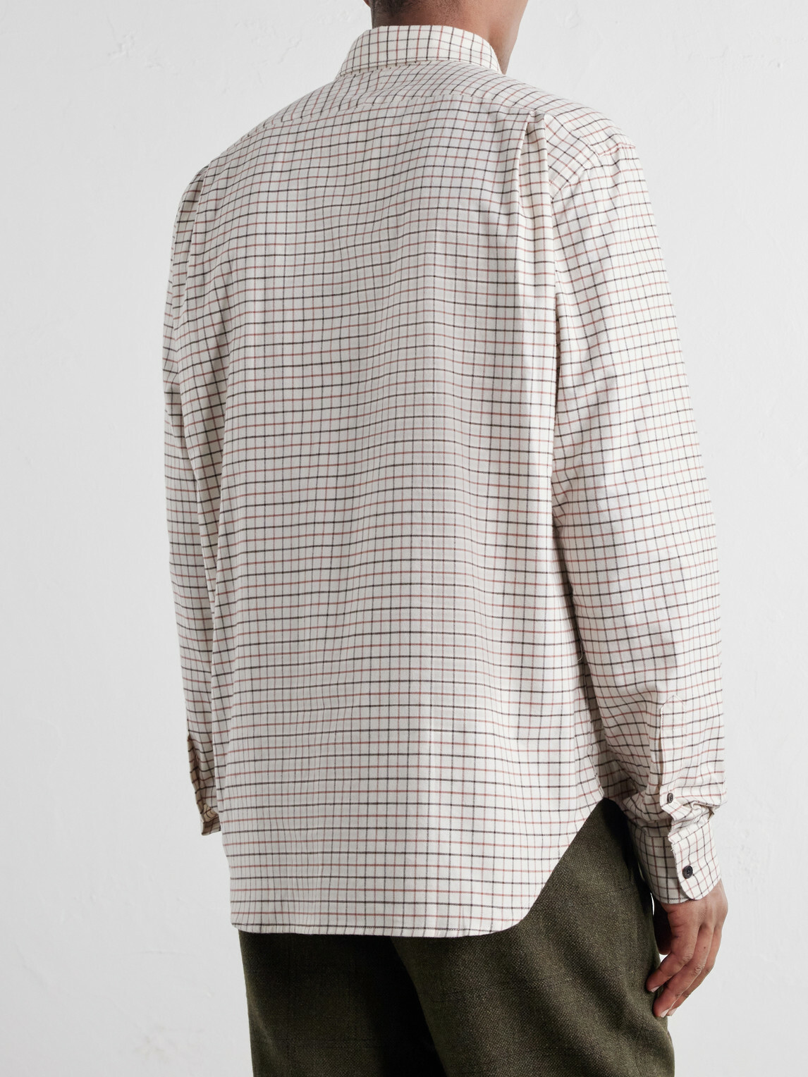 Purdey - Checked Cotton-Flannel Shirt - Brown