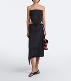 SIR Klara embroidered cotton scarf