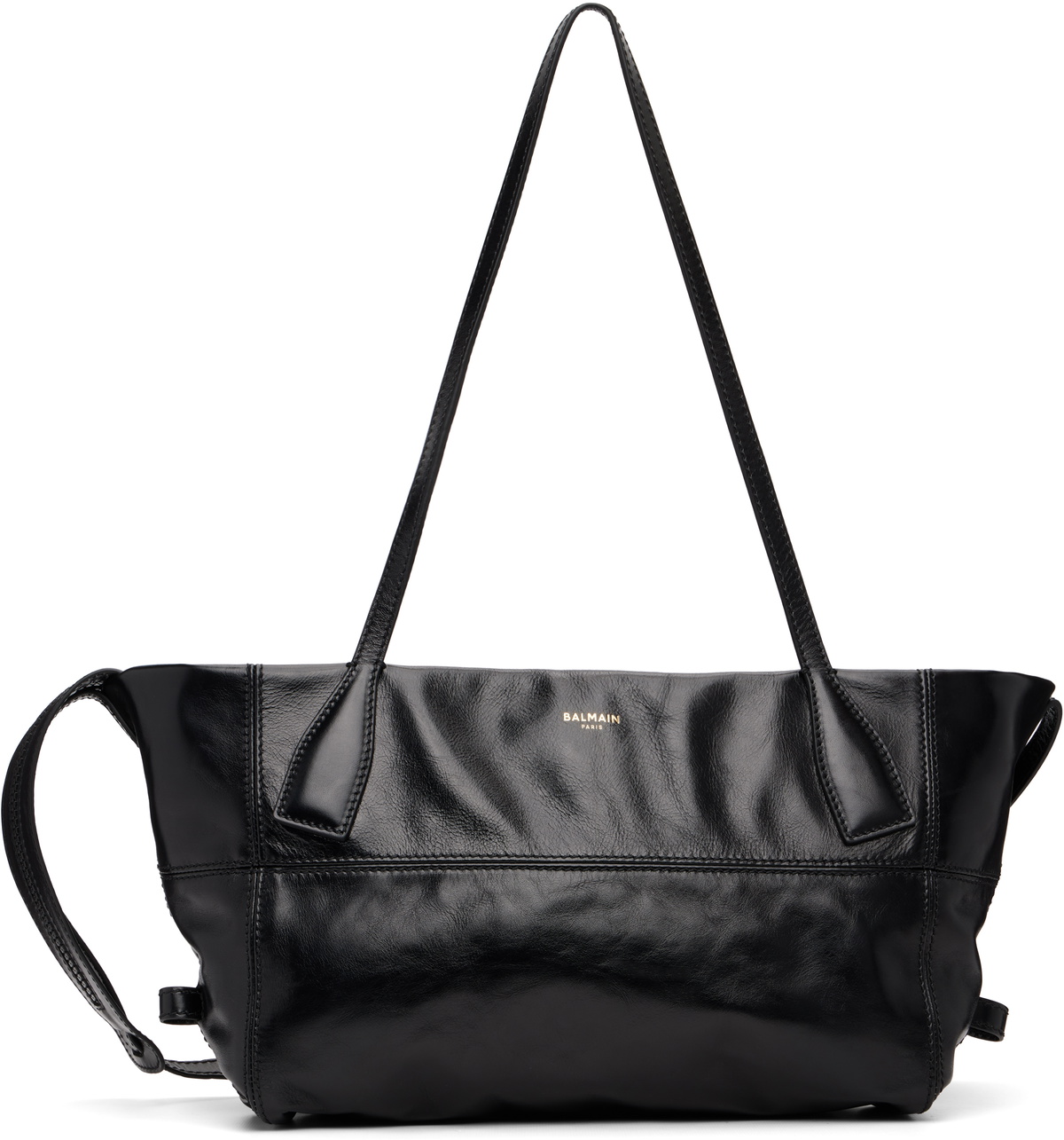 Smooth Calfskin Micro Bale Bag Black
