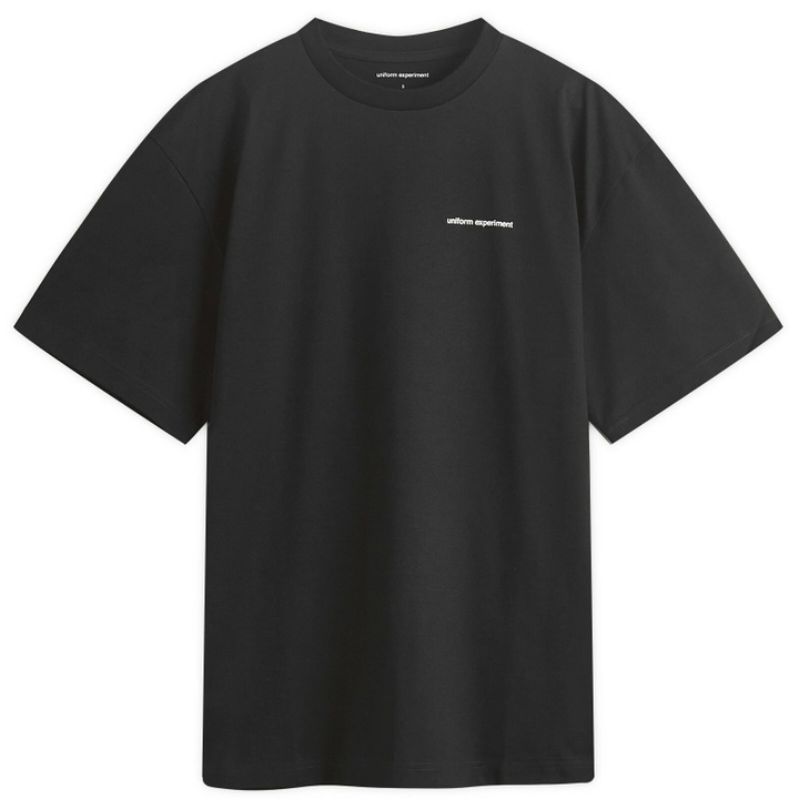 Photo: Uniform Experiment Men's Code Logo T-Shirt in Black