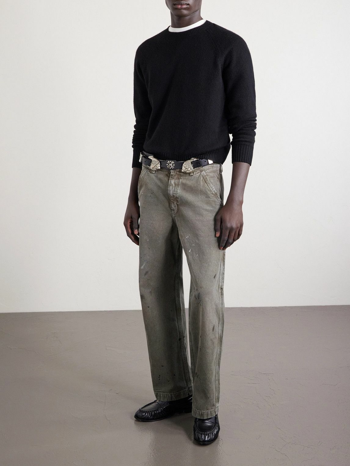 Enfants Riches Déprimés - Straight-Leg Paint-Splattered Cotton