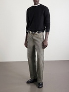 Enfants Riches Déprimés - Straight-Leg Paint-Splattered Cotton-Canvas Trousers - Gray