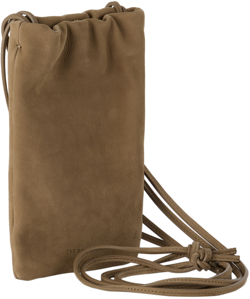 The Row Tan Bourse Phone Pouch The Row