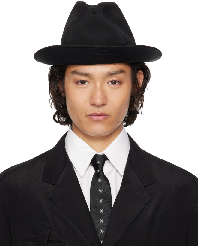 Photo: YOHJI YAMAMOTO Black Wool Gabardine Fedora