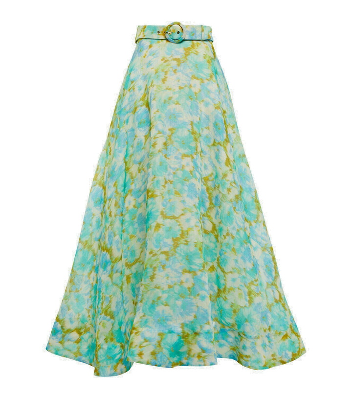 Photo: Zimmermann - High Tide linen and silk maxi skirt