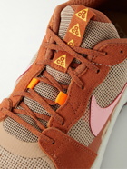 Nike - ACG Lowcate Leather-Trimmed Suede and Mesh Sneakers - Orange