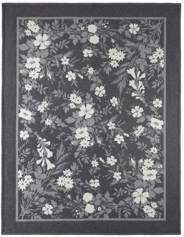 Photo: Erdem Grey & Off-White Ottoline Floral Tile Throw