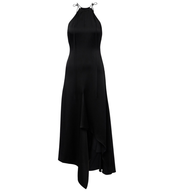 Photo: Victoria Beckham Asymmetric crêpe satin midi dress