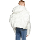 Chen Peng White Short Quilted Puffer Jacket