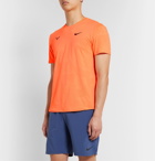 Nike Tennis - NikeCourt Rafa Logo-Print AeroReact Jersey Tennis T-Shirt - Orange